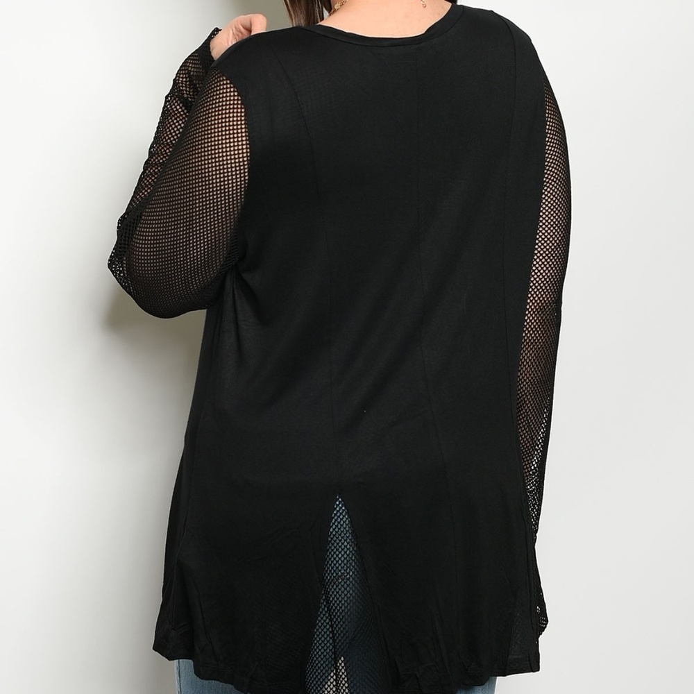 1 LEFT + Casual Mesh Top - Picture 2 of 5